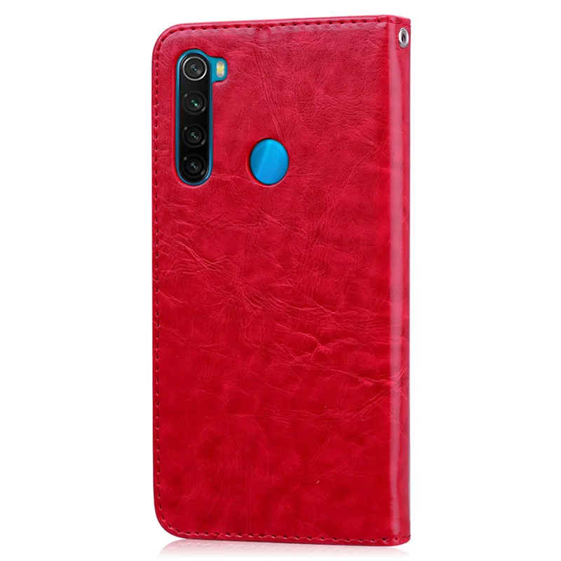 Чехол для телефона для Xiaomi Redmi Note 8 Pro Чехол силиконовый бампер кожаный флип-чехол для Xiaomi Redmi Note 8 PRO Note8 Pro черный Fundas