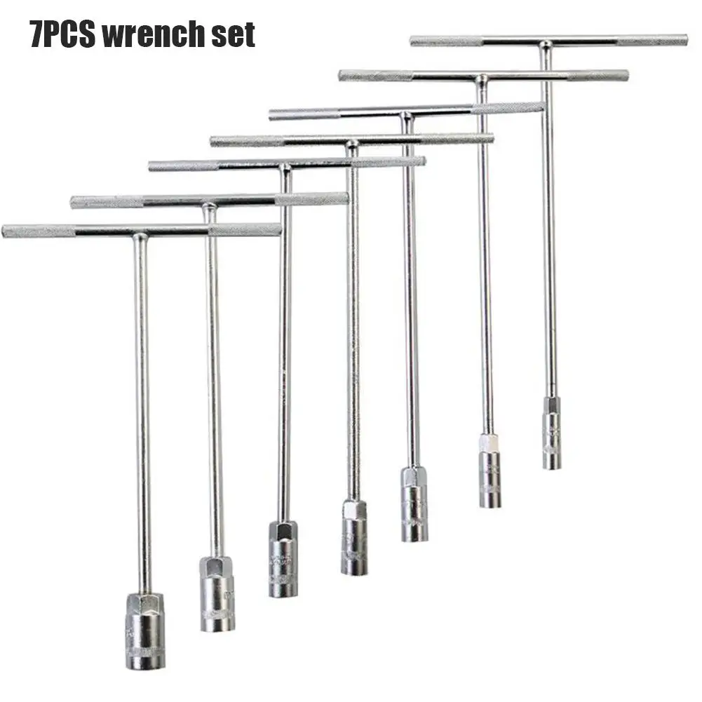 Набор гаечных ключей с Т образной ручкой комплект из 7 предметов 45 мм 8 10 12 13 14 17 19