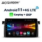 Автомобильный мультимедийный DVD-плеер 8 ГБ + 128 ГБ Carplay DSP Android 8. 0 4G LTE GPS WIFI Bluetooth автомобильное радио для BMW 3 E46 M3 Rover 75 MG