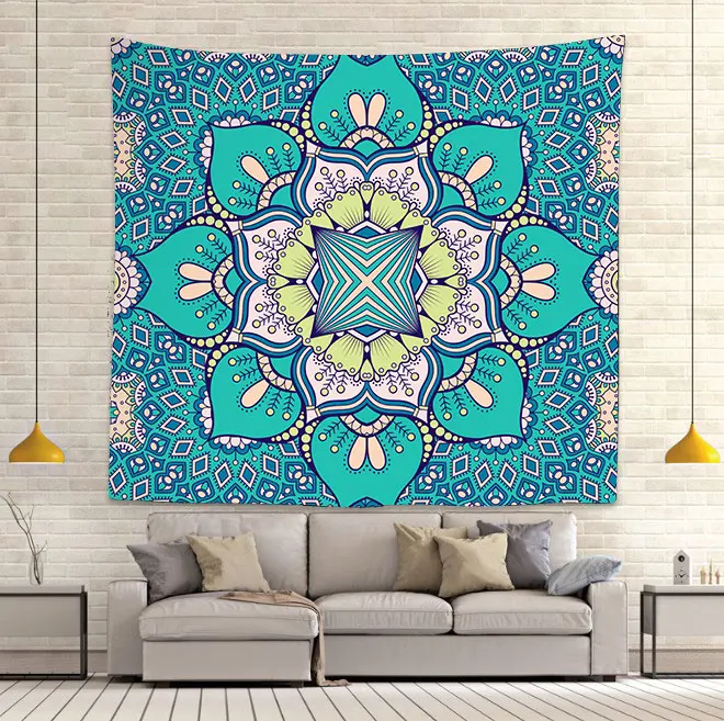 Simsant Ramadan фестиваль гобелен тропические листья Мандала искусство настенный для