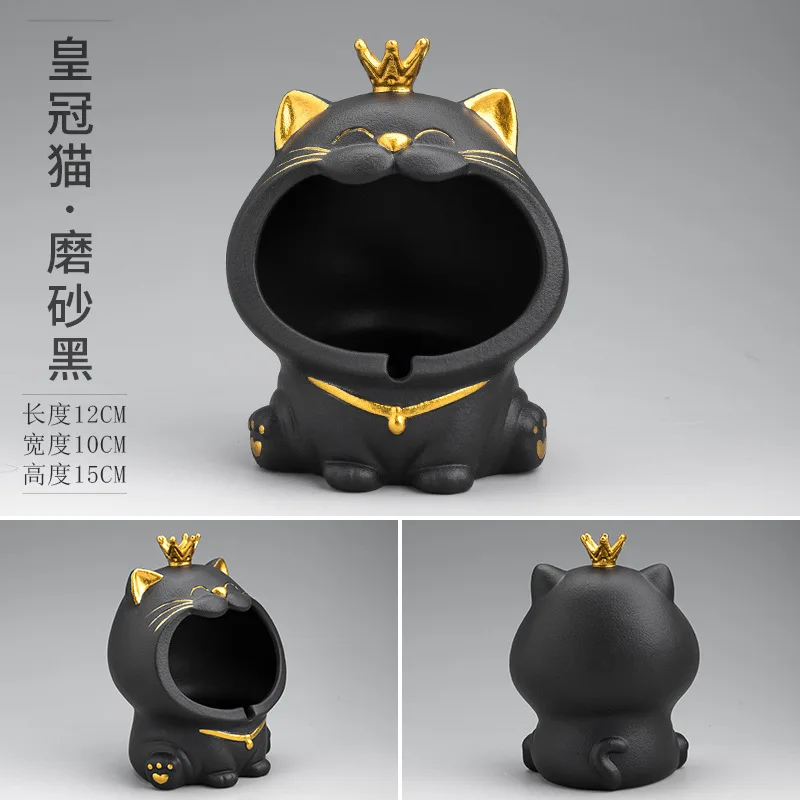 Милые украшения в виде животных короны и кота керамическая домашняя креативная