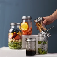 mason jar glass bottle with lid coffee mug fruit saland juice sauce camera food storage container sealed tank props light bottle