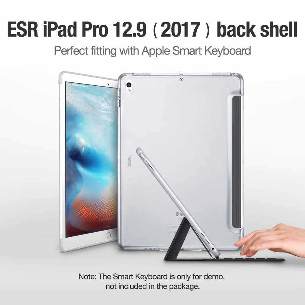Чехол ESR для iPad Pro 12 9 2017 Жесткий идеально сочетающийся с Умной клавиатурой тонкая