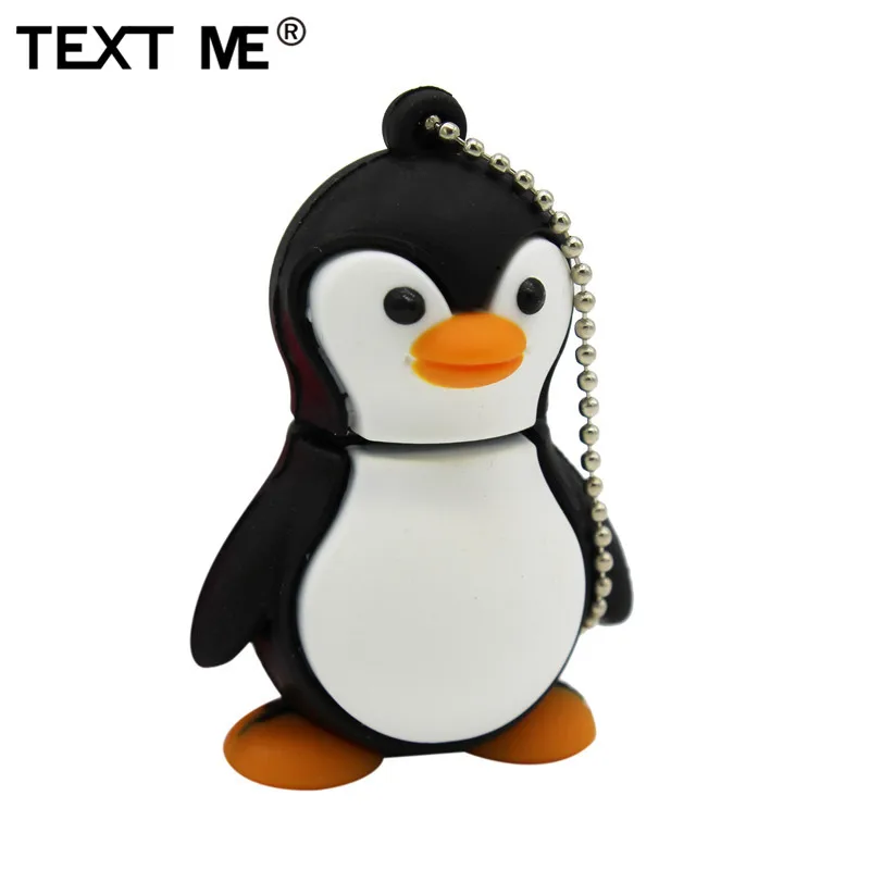 USB-флеш-накопитель TEXT ME в виде мультяшного животного милый пингвин usb 2 0 4 ГБ 8 16 32 64 |