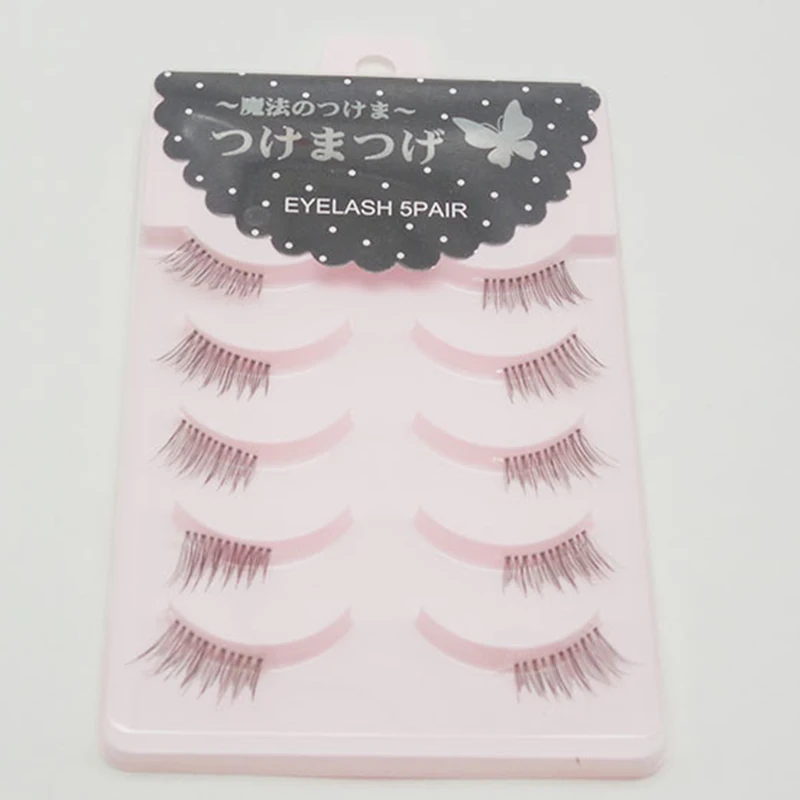 Накладные ресницы в виде половины ресниц для косплея макияж сегментированные