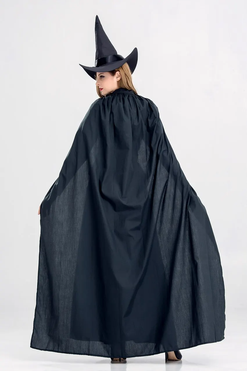 Для взрослых для женщин Хэллоуин ведьмы готический костюм длинный халат платье