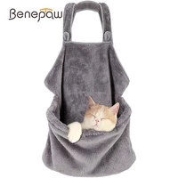 benepaw warm pet carrier bag autumn winter soft breathable cat small dog sling cozy accompany hands free puppy carrying bag