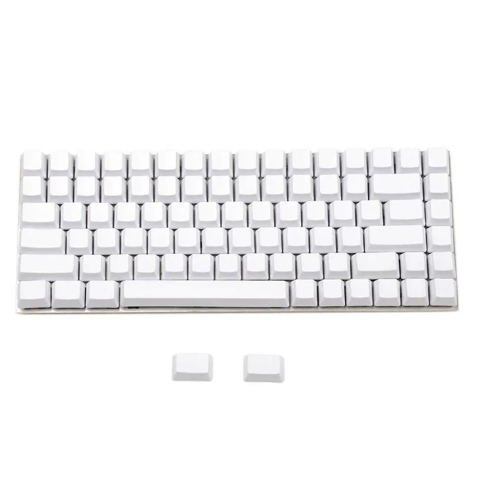 Белые черные толстые клавиатуры YMDK PBT 84 68 64 пустые клавиши OEM профильные колпачки