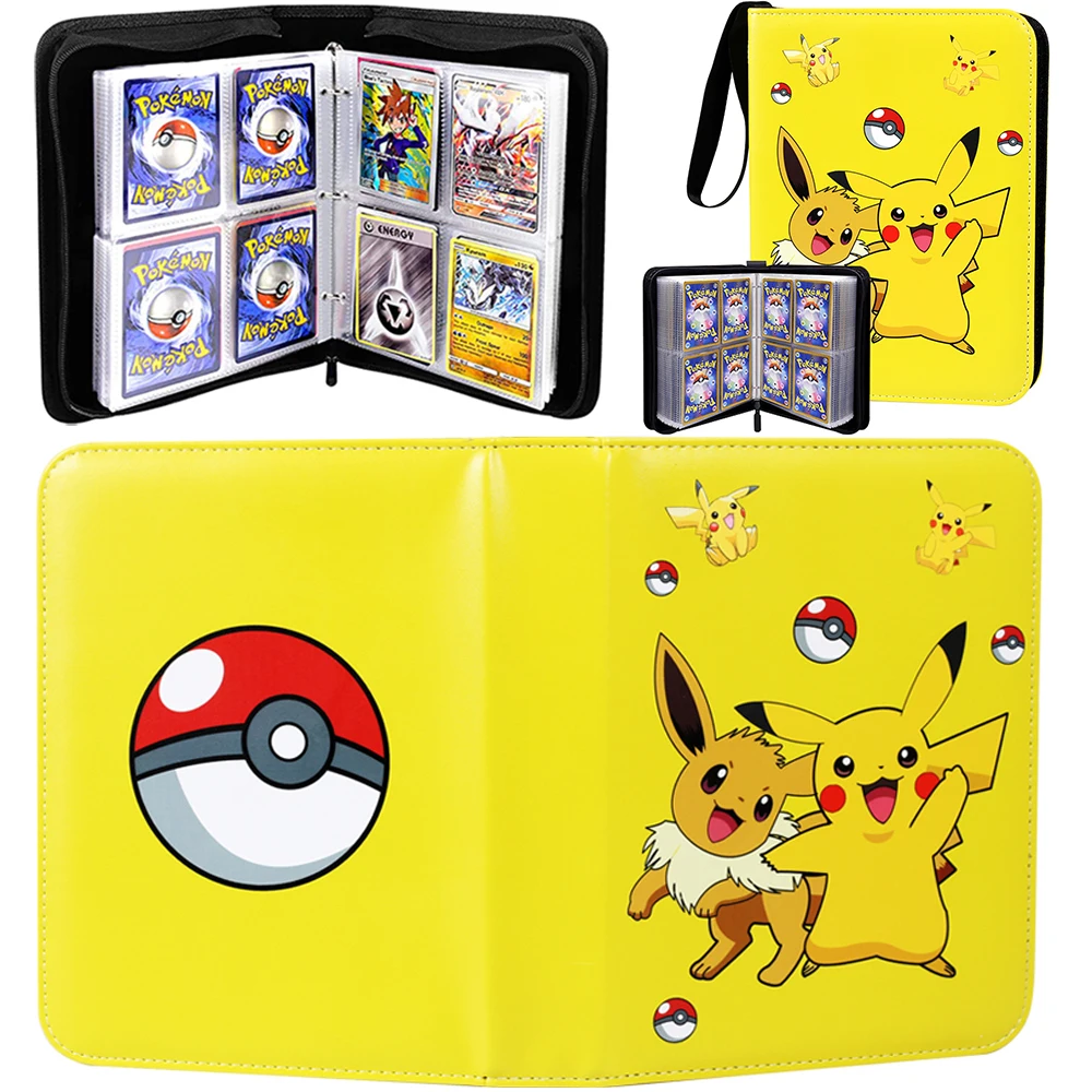 

Альбом для карт Pokemon 200-400 шт., книга для мультяшных аниме игр EX GX, папка-держатель для коллекционеров, Список загруженных, классные игрушки, по...