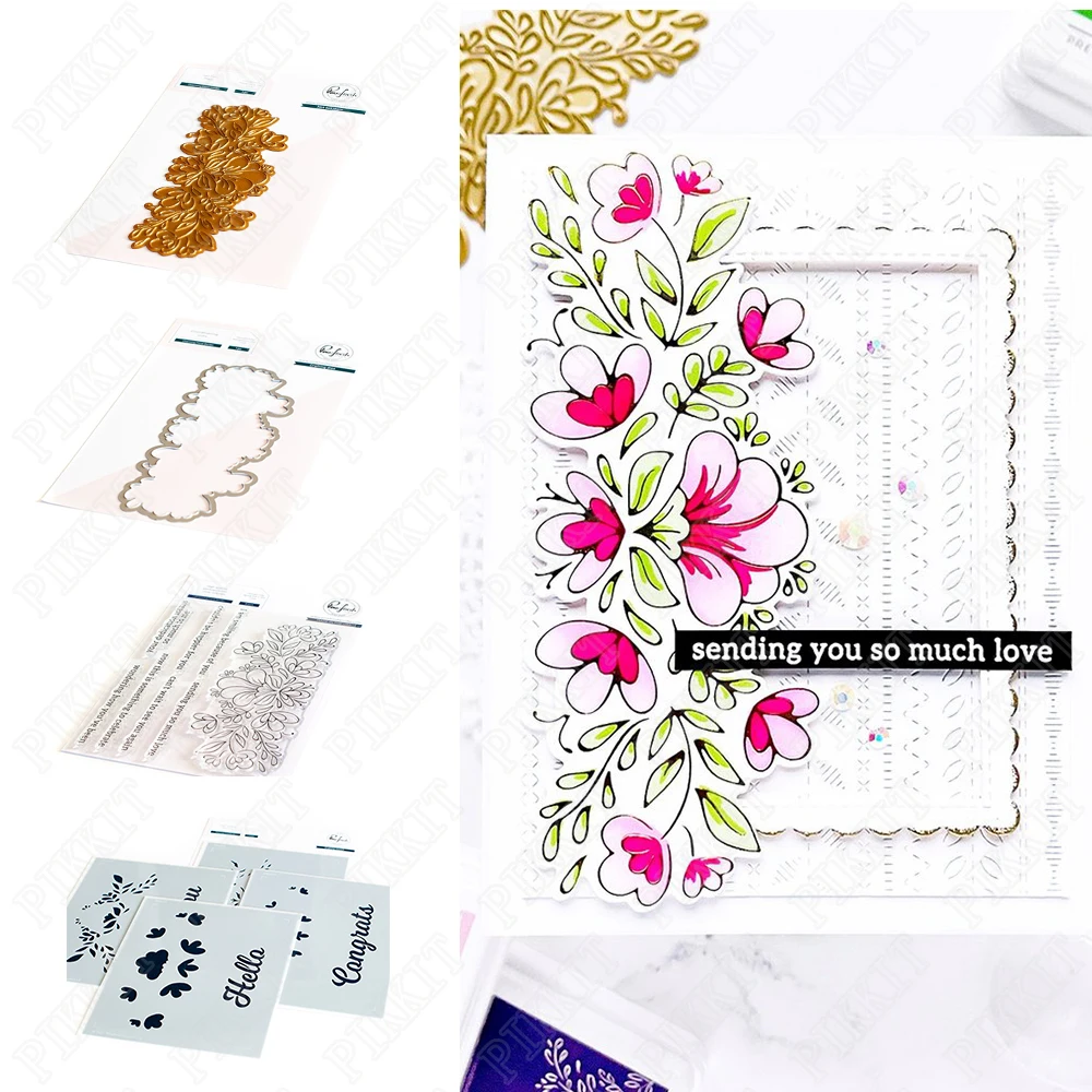 

Beautiful Lace Cutting Dies Stamps Stencil Hot Foil Scrapbook Diary Decoration Stencil Embossing Template Diy Greeting Card