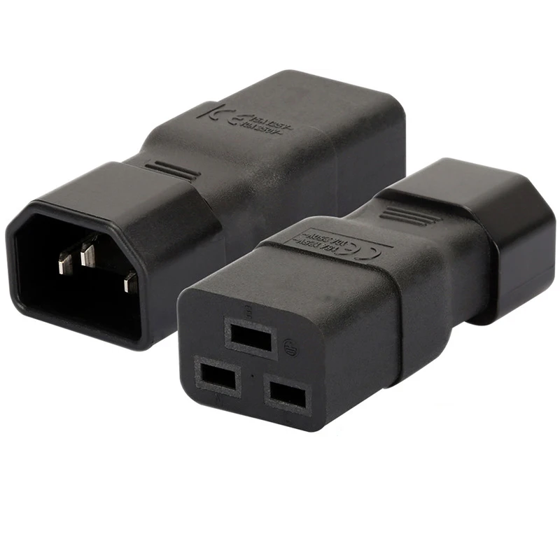 

10pcs C14-C19 IEC320 C20 to C14 Adapter C13 to C19 AC Power Supply Adaptor PDU UPS Plug Converter Standard Molded