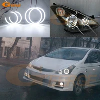 for toyota wish 2003 2004 2005 2006 2007 2008 2009 ultra bright smd led angel eyes halo rings kit day light car styling