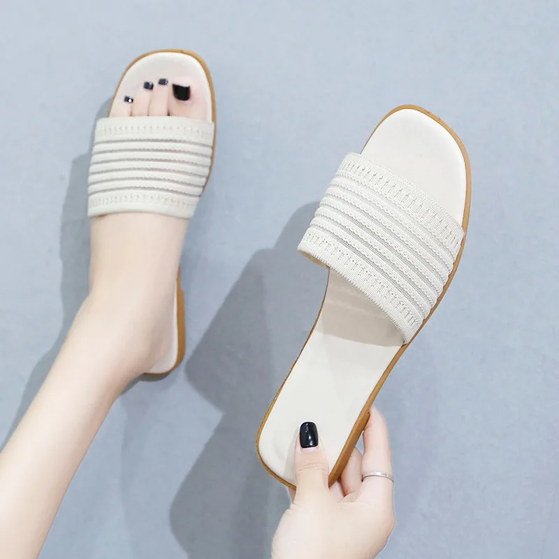 Women Summer Slippers New Female Shoes Flat Fashion Slides Woman Luxury Flying Casual Ladies Retro Style Promotion | Обувь