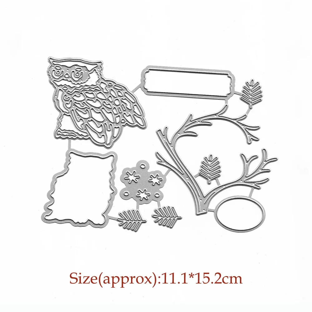 

Owl Die Mould Metal Cutting Dies Scrapbooking DIY Card Making Decor Craft Slimline Die Cuts Embossing Stencil Paper Cutter New