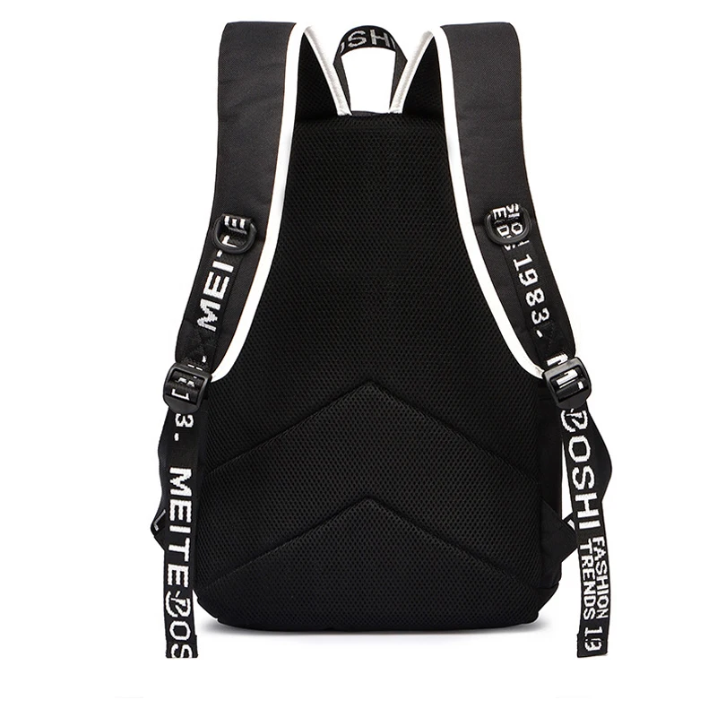 USB Fashion backpack Mochila Large Capacity Oxford Laptop children's schoolbag Women Student Backpacks Printed School Bag