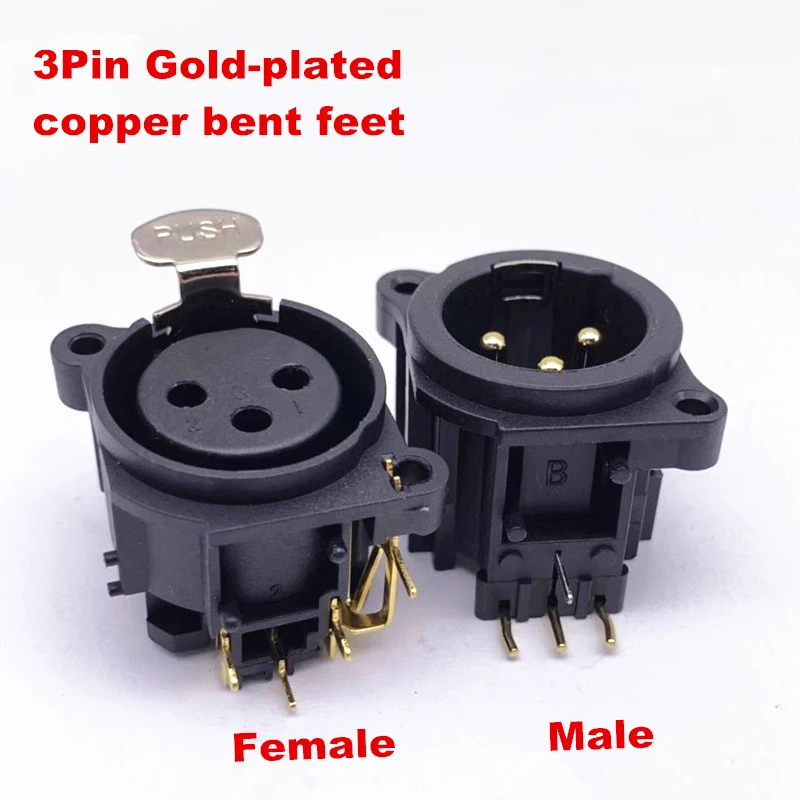 20 шт./лот Высокое качество XLR Сделано в Китае переменного тока 3 полюсный