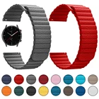 Ремешок кожаный магнитный для Huami Amazfit GTR 2 3 Pro, браслет для часов Amazfit GTR 42 мм 47 мм GTS 3 2 MiniBip, 20 22 мм