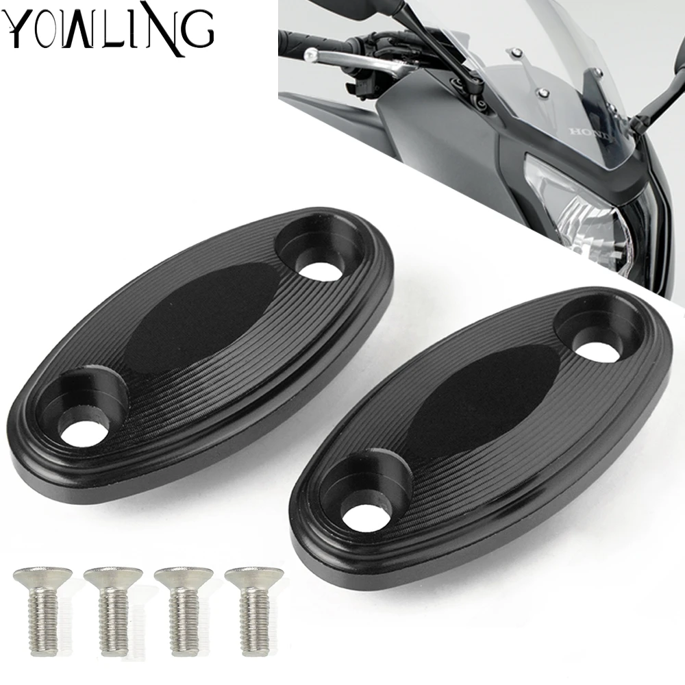 

FOR Honda CBR650F 2014 2015 2016 2017 2018 2019 Motorcycle CNC Windshield Windscreen Rear View Side Mirrors Hole Cap Covers Code