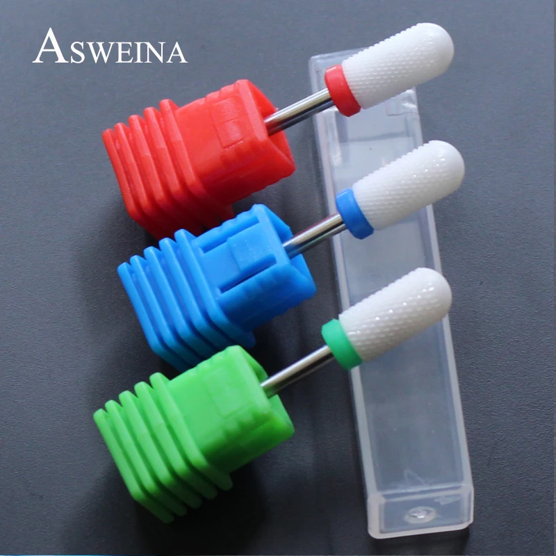 1 шт. Гладкий керамический сверло для ногтей фреза пилочки электрическая дрель