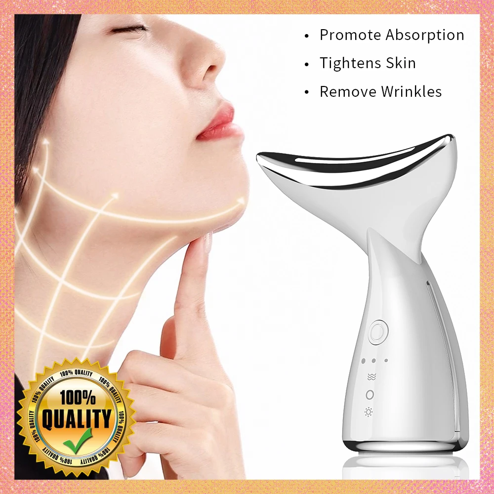 

Rechargeable Neck Lifting Beauty Device Facial Massager LED Photon Therapy Skincare Anti Wrinkle Reduce Double Chin Beauty tools