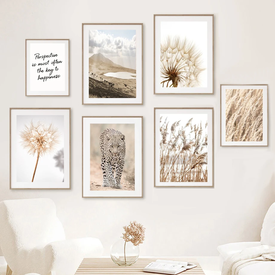 

Dandelion Reed Leopard Lion Quote Scandinavian Style Wall Art Canvas Painting Posters And Prints Nordic Living Room Modern Decor