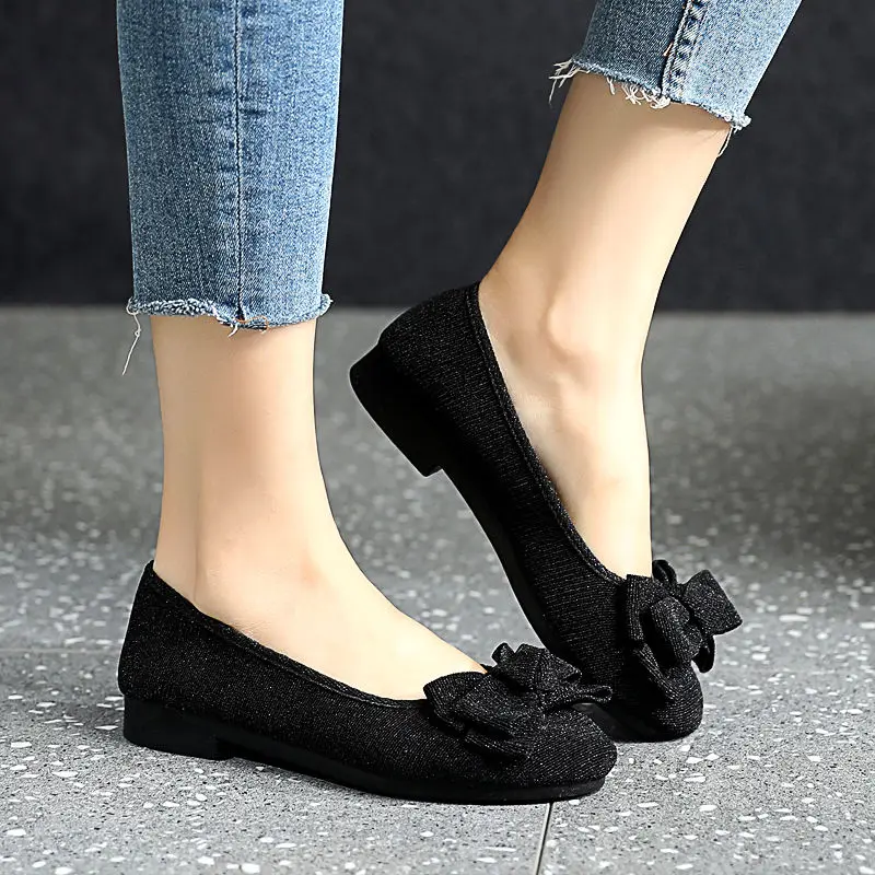 Women Casual Boat Shoes 2021 New Ladies Slip On Ballet Flats Comfy Soft Zapatos Mujer Red Walking Footwear 2021 Spring New Style