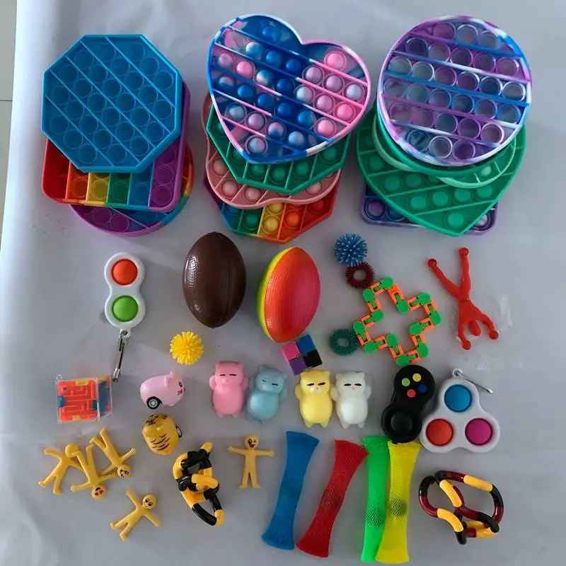 

Непоседа сенсорные набор игрушек, игрушка для снятия стресса, игрушки аутизм, тревожность снятия стресса пузырь Непоседа сенсорные игрушки...