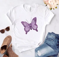 butterfly t shirts short sleeve tshirt woman 2020 women clothing with sleeves womens for summer kawai tops dropshipping female