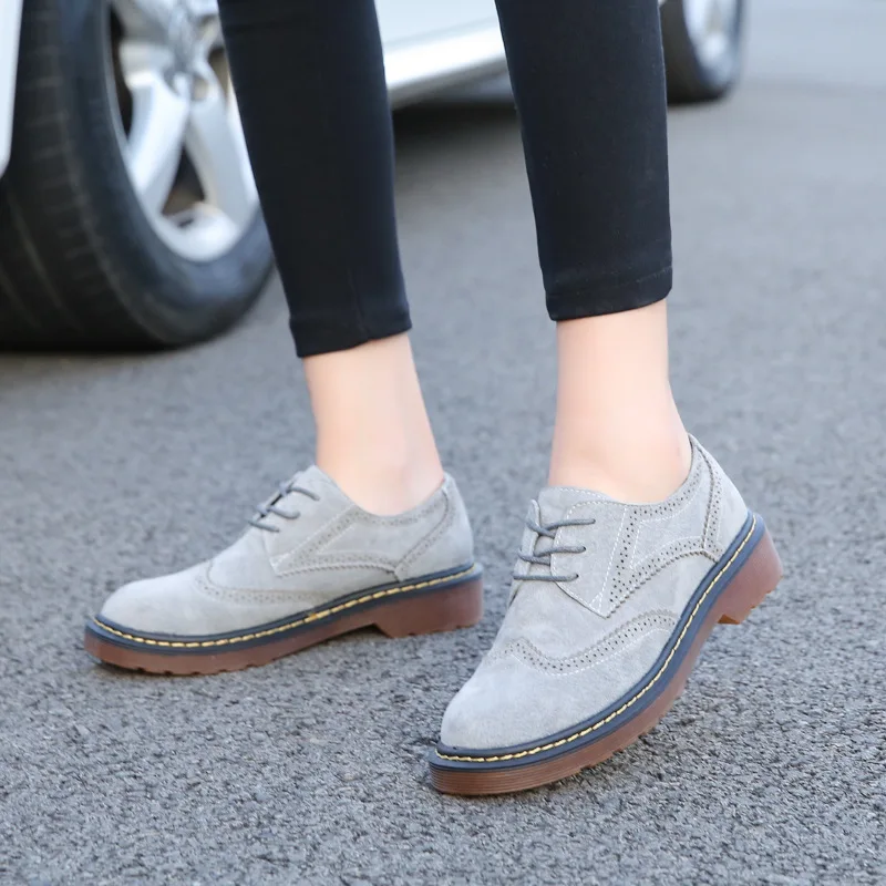 Винтажные удобные кожаные туфли-оксфорды для женщин британский стиль женские