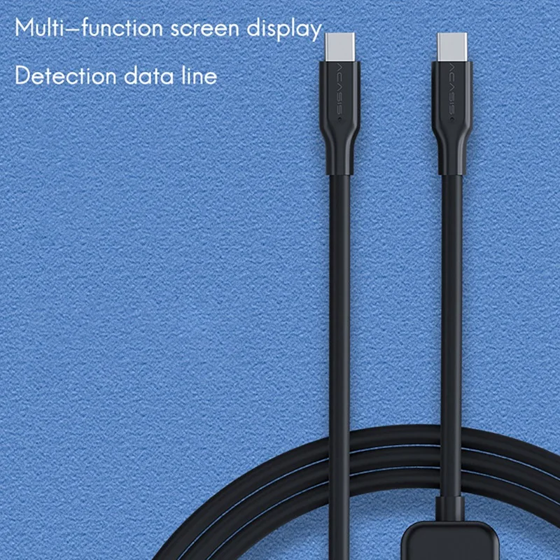 

Type-C Male-To-Male 2.0 Dual Data Cable 100W Mobile Phone Fast Charging Screen Display Detection Charging Data Cable