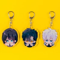 3pcs anime keychain link click shiguang dailiren qiaoling luguang cheng xiaoshi acrylic keyring strap figure hanging accessories