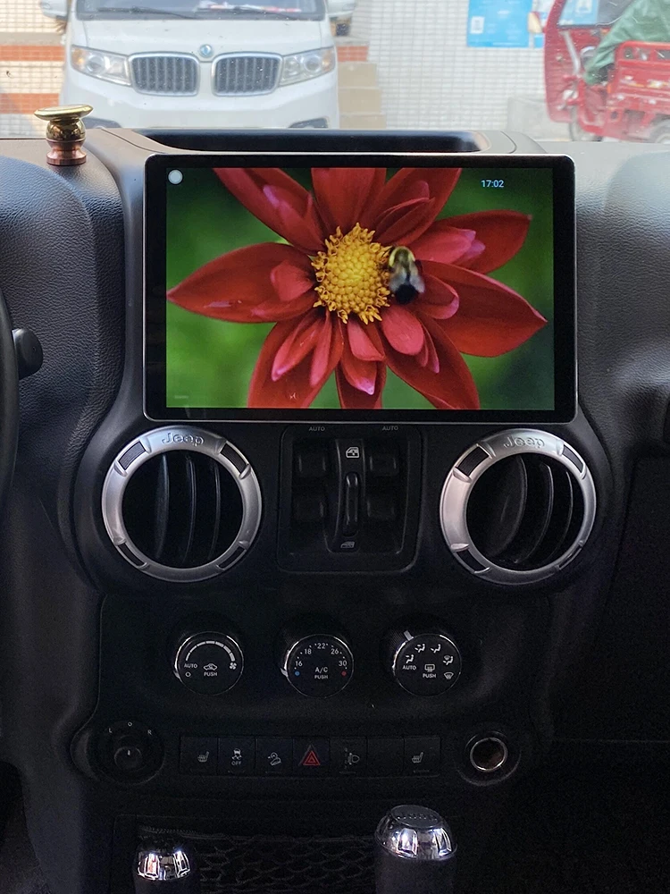 저렴한 10.1 인치 헤드 유닛 안드로이드 10 자동차 라디오 스테레오 GPS 네비게이션 1980*1200 멀티미디어 플레이어 지프 랭글러 무선 Carplay