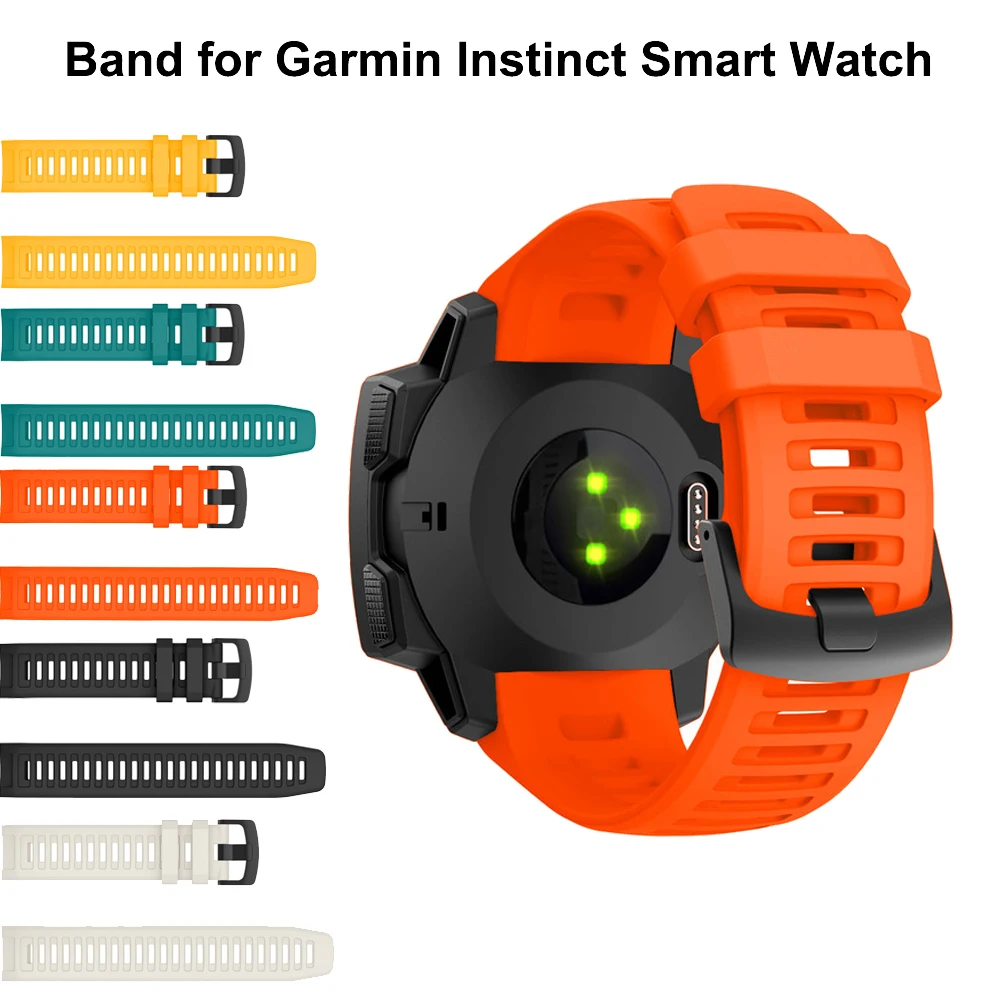 Ремешок силиконовый для спортивных часов цветной сменный Браслет наручных Garmin