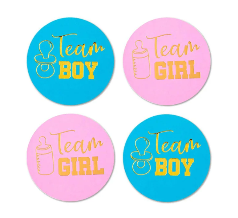 52pcs/Set 36-inch Gender Reveal Theme Party Deco Boy Or Girl Balloon Clothes Topper Stickers Baby Shower Supplies | Дом и сад