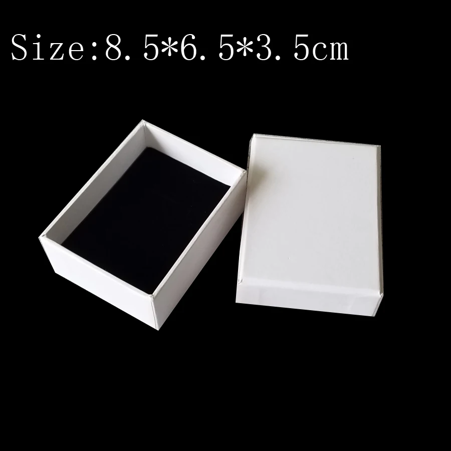 Белая коробка для ювелирных изделий бесплатная доставка оптовая продажа 30