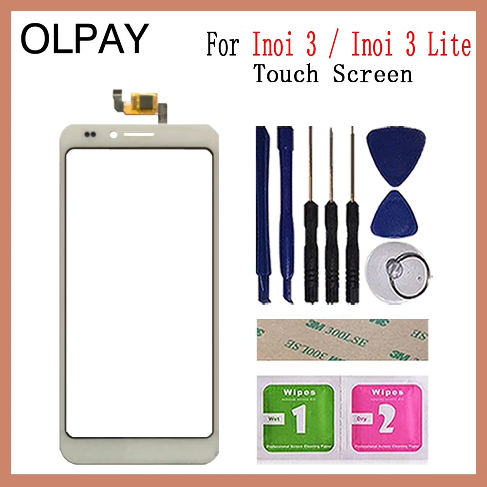 OLPAY 5," сенсорный экран для мобильного телефона для Inoi 3/Inoi 3 Lite сенсорный экран сенсор дигитайзер Переднее стекло и инструменты - Цвет: White With Tools