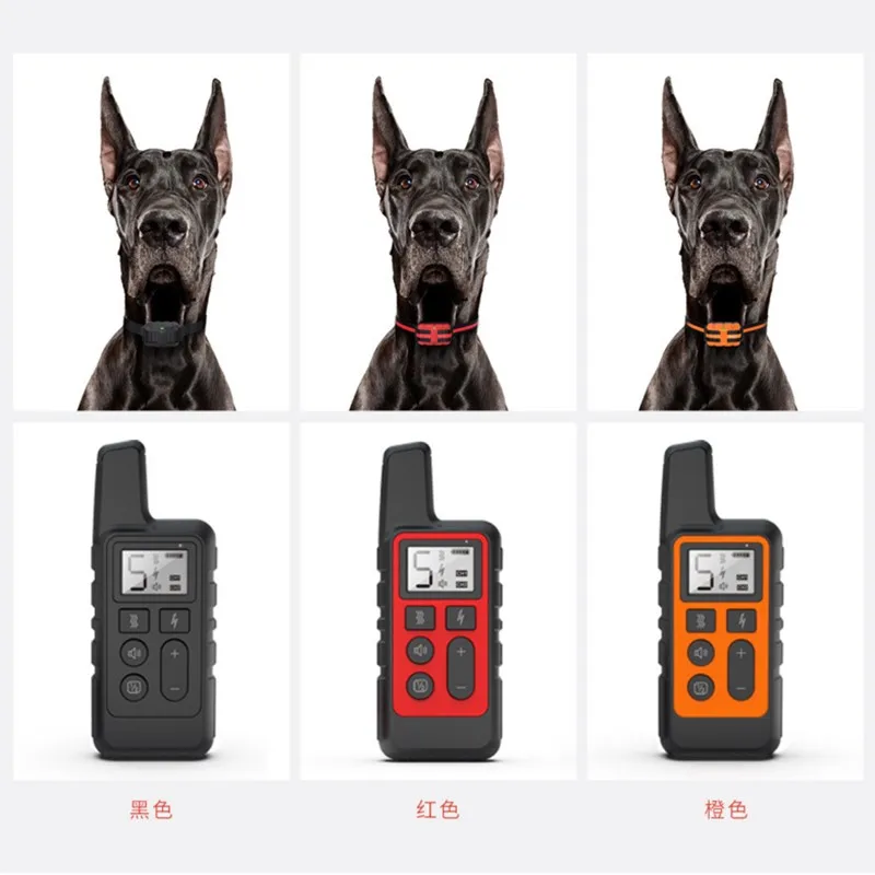 

Waterproof Dog Training Collar Pet 500m Remote Control Rechargeable Shock sound Vibration Anti-Bark for All Size dog 40% off
