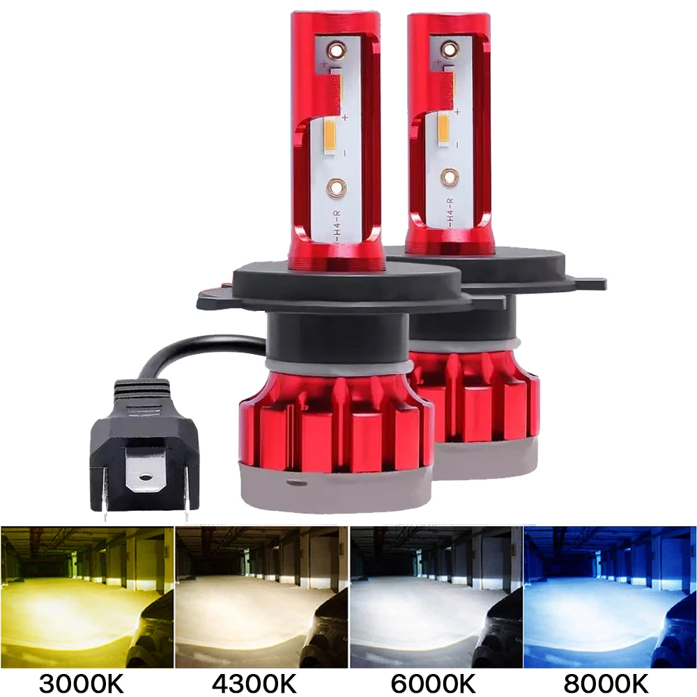 

2 шт. CSP 1860 светодиодный мини-лампы для автомобильных фар H4 H1 H7 H8 H9 H11 Комплект фар 9005 HB3 9006 HB4 Автомобильные противотуманные фары 3000K 6000K 8000K