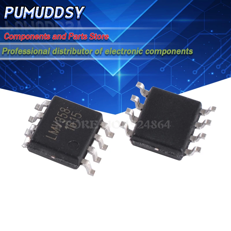 10 шт. LMV358IDR MV358I MV358 LMV358 лапками углублением SOP 8 IC|Интегральные схемы| |
