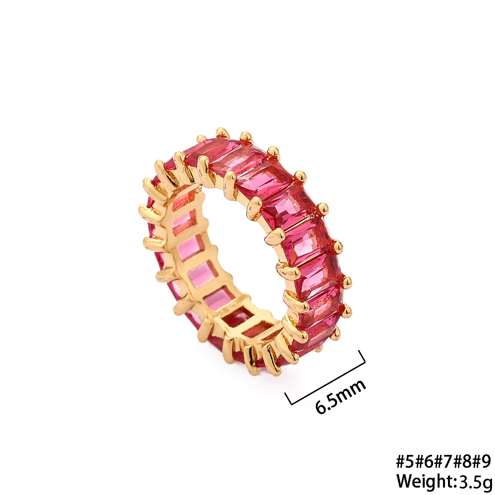 

Europe Eternity Rings Za Crystal Infinity Stones Statement Rainbow Ring For Women 2021 New Jewelry Accessories Best Dropshipping