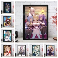 5d diy diamond painting anime genshin lmpact picture cross stitch gift squareround full drill embroidery mosaic home decor