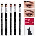 HANDAIYAN дропшиппинг 4 вилка микроблейдинг тату для бровей ручка водостойкая макияж для бровей Оттенок тонкий эскиз Косметика TSLM2