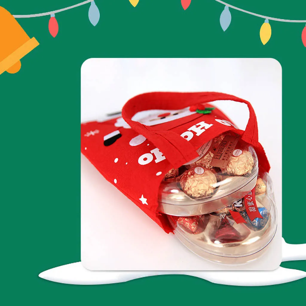 Сумка для рождественских подарков пожилых людей многоразовая сумка из ткани и