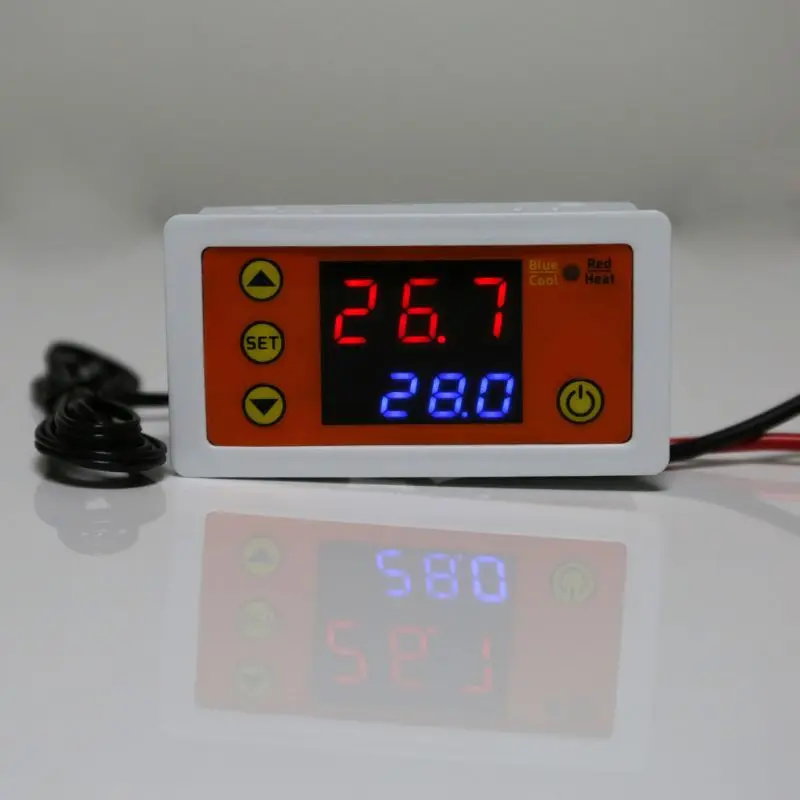 AC110V 220V DC12V термостат регулятор температуры охлаждения с зуммером|Приборы для