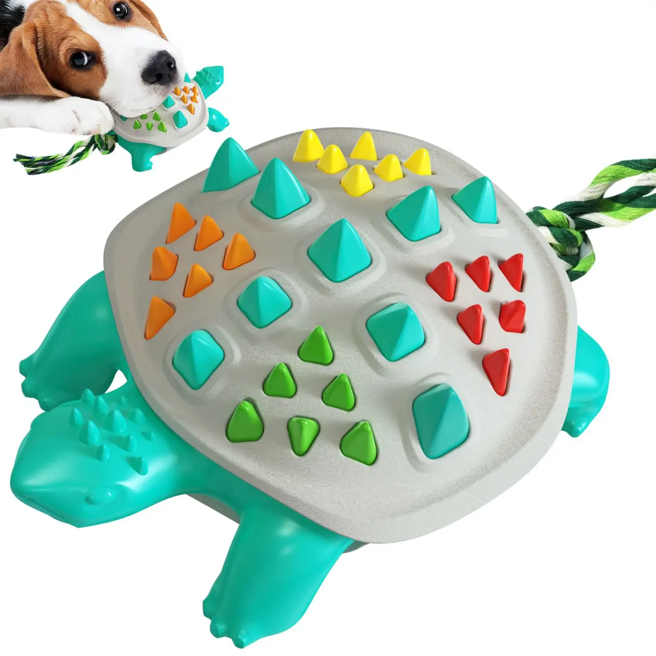 

MEOWS Dog Toy Chew Toothbrush Turtle Shape Rub And Clean Tooth Remove Calculus Dulable Licking Bite Pet Toys