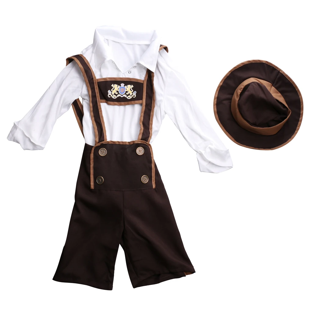 Забавный комплект одежды для мальчиков костюмы вечеринки с немецким пивом