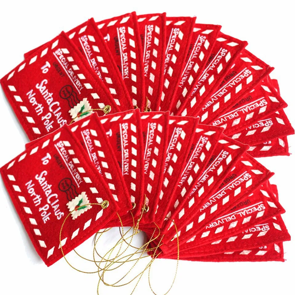 Рождественский красный конверт Санта-Клауса подвесные украшения рождественские