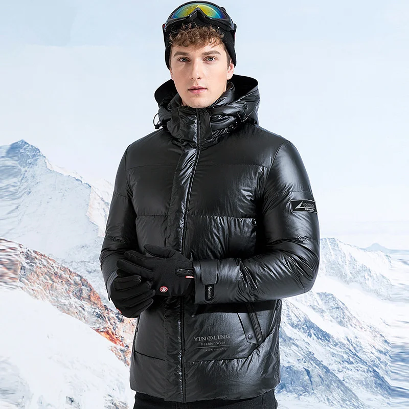 2019 зимняя мужская куртка качественное теплое толстое пальто черная серая парка
