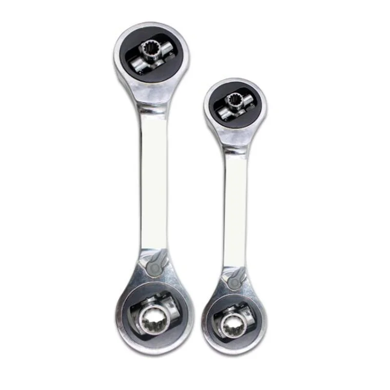 8 в 1 Трещоточный ключ с двойной головкой гаечный из хромованадиевой стали