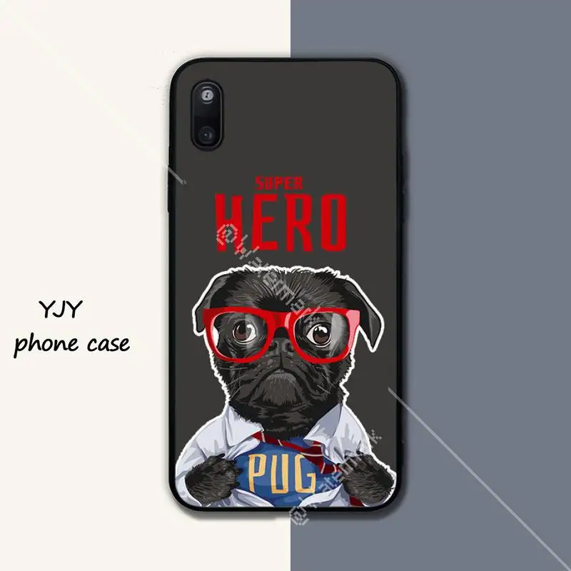

cute Pug Dog Silicone phone cover case for huawei nova 2i 3i 5 t 6 se 7 Y5 2018 2019 Y9 prime Y7 2019 Y9s funda